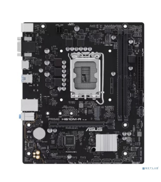 Материнская плата ASUS PRIME H610M-R-SI, LGA 1700, Intel H610, 2xDDR5, 4xSATA, 1xM.2, 1xPCIe 4.0 x16, 1x1Gb LAN, 2xUSB-A 2.0, 2xUSB-A 3.2 Gen 1, 1xVGA, 1xHDMI, 1xDP, 3x3.5 мм, 1xRS-232, 1xLPT, 7.1, mATX