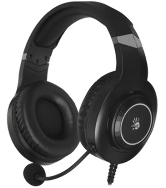 Гарнитура Bloody G220 чёрный, проводная, подсветка