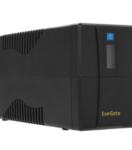 Источник бесперебойного питания ExeGate EP285583RUS SpecialPro Smart LLB-800.LCD.AVR.C13.RJ.USB 800VA/480W, LCD, AVR, 4*IEC-C13, RJ45/11, USB, черный