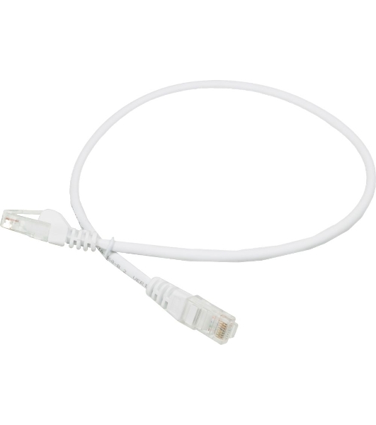 Патч-корд LANMASTER UTP LAN-PC45/U5E-0.5-WH вилка RJ-45-вилка RJ-45 cat.5е 0.5м белый LSZH (уп.:1шт)