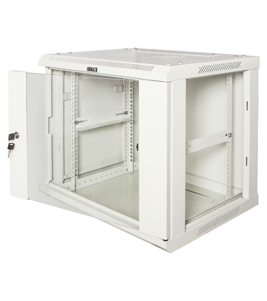 Шкаф настенный серии Pro, 6U 600x600, стеклянная дверь