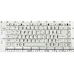 Клавиатура для ноутбука Sony Vaio VPC-Y белый с серебристой рамкой, фото2