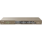 Коммутатор IP-COM F1126P-24-250W PoE неуправляемый 26-Ports 10/100 Mbps Base-TX + 1-Port 1000 Base-X SFP/24-Ports PoE (PoE бюджет 230W), фото5