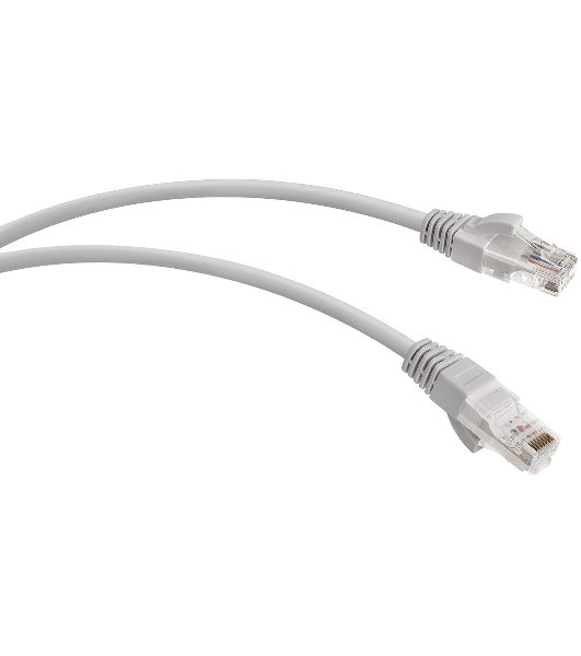 Патч-корд WRline WR-PC-RJ45-UTP-5E-2-GY UTP RJ-45 вил.-вилка RJ-45 cat.5e 2м серый LSZH (уп.:1шт)