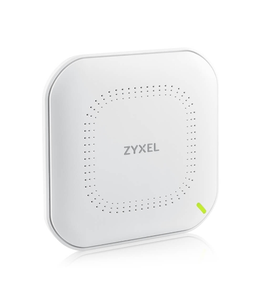 Точка доступа Zyxel NebulaFlex NWA90AX PRO, WiFi 6, 802.11a/b/g/n/ac/ax (2,4 и 5 ГГц), MU-MIMO, антенны 3x3, до 575+2400 Мбит/с, 1xLAN 2.5GE, PoE, защита от 4G/5G, БП в комплекте