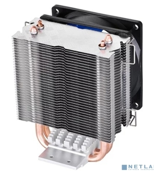Кулер для процессора DEEPCOOL ICE EDGE MINI FS V2.0 синий, 80 мм, алюминий/медь, 2200 об/мин, 24.7 дБ, 3 pin, 100 Вт, 112 мм