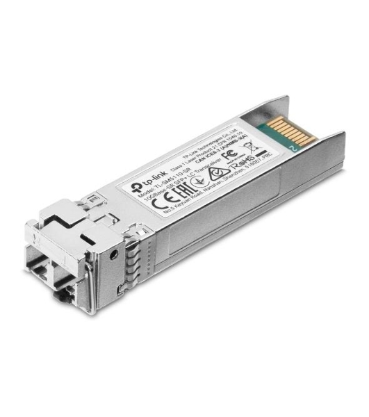 Трансивер TP-Link 10G SFP+ Module, LC connector, 50/125um or 62.5/125um Multi-mode, 850nm wavelength, distance up to 300m.