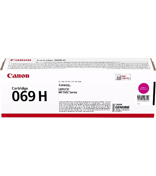Картридж лазерный Canon 069HM (5096C002/004) пурпурный (5500 стр. повышенной емкости) для Canon MF752Cdw/754Cdw, LBP673Cdw