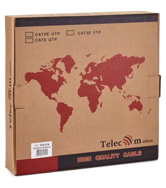 Патч-корд литой 'Telecom' UTP кат.5е 30,0м серый