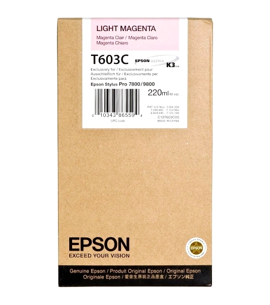 Картридж струйный Epson C13T603C00 светло-пурпурный (220 мл) для Epson St Pro 7800/9800