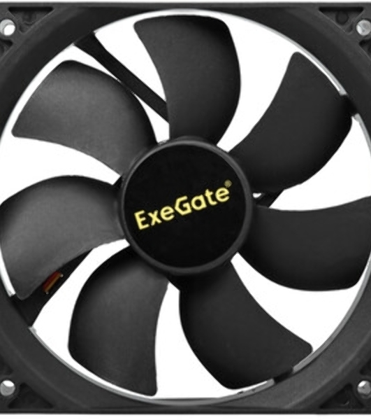 Вентилятор для корпуса ExeGate ExtraPower EP12025S3PM черный, 120 мм, 1800 об/мин, 28 дБ, 3 pin