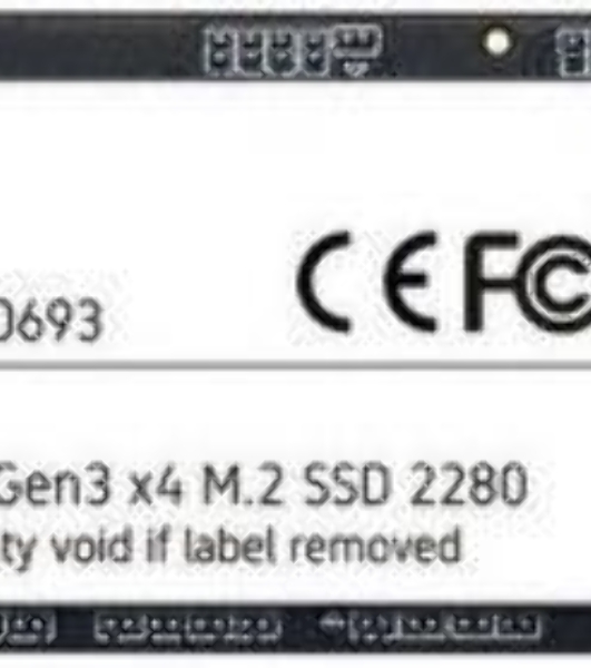 Накопитель SSD Patriot P300, 1000Gb, PCIe 3.0 x4, M.2 2280, NVMe, R/W 2100/1650