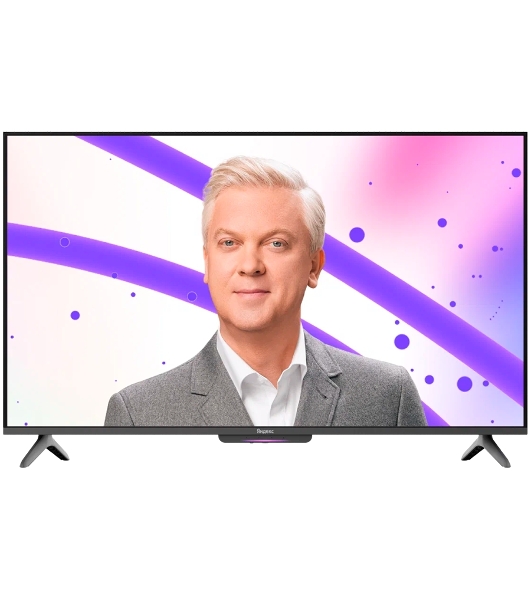 Телевизор Яндекс 50' YNDX-00075 черный LED UHD 60Hz YandexGPT 2GB/32GB