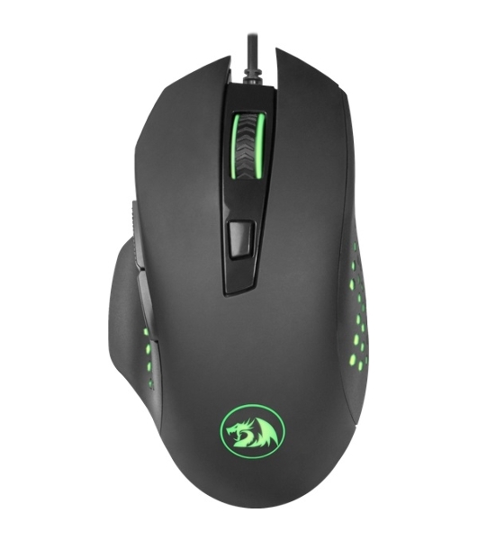 Мышь проводная Redragon Gainer черный, 3200 dpi, USB, кнопки - 6