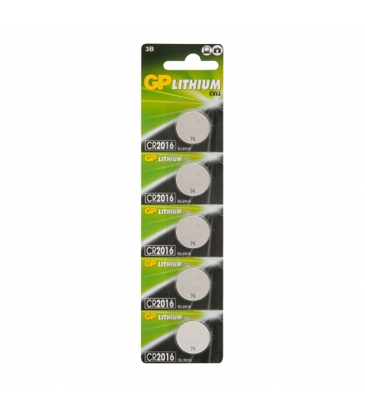 Батарея GP Lithium CR2016 (5шт)