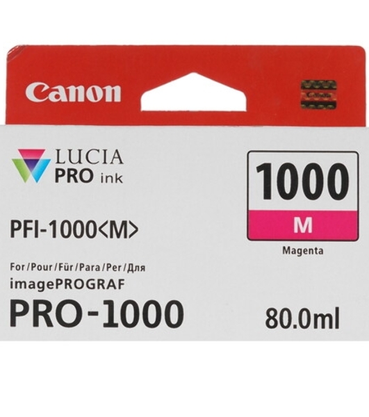 Картридж струйный Canon PFI-1000 M для IJ SFP PRO-1000 WFG. пурпурный. 80 мл.