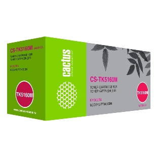 Картридж лазерный Cactus CS-TK5160M пурпурный (12000стр.) для Kyocera Ecosys P7040cdn