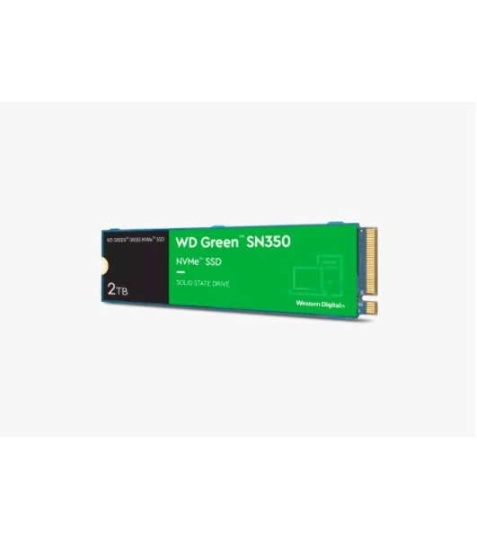 Накопитель SSD WD Green SN350 WDS200T3G0C, 2000Gb, PCIe 3.0 x4, M.2 2280, NVMe, R/W 3200/3000