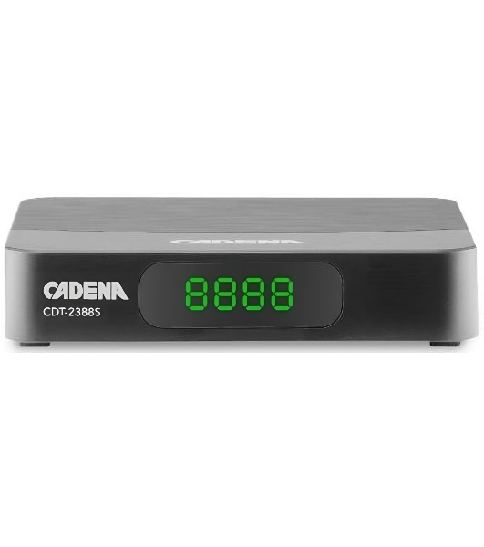 Приставка для цифрового ТВ Cadena CDT-2388S черный, DVB-T2, DVB-T, HDMI, USB 2.0