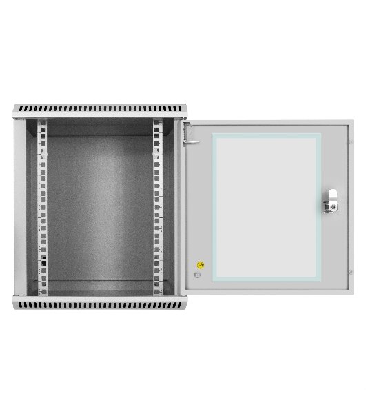 Шкаф телекоммуникационный 10' настенный 9U ExeGate EC-WM-9U.280.G.GREY (10”, 9U, 350x280x420mm (ШхГхВ), передняя дверь закаленное стекло, пыле- и влагозащита IP23, светло-серый RAL 7035)