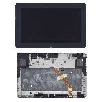 Модуль (матрица + тачскрин) для Samsung ATIV Tab GT-P8510 черный с рамкой, фото2