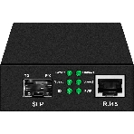 Медиаконвертер Gigabit Ethernet, SFP 1000Мбит/c, RJ45 10/100/1000Мбит/c, поддержка LFP. Металлический корпус. БП DC12V(1A) в комплекте. Размеры (ШхВхГ): 70x25x95мм. Вес: 0,2кг. Рабочая температура: -10…+55°С. Совместим с шасси NS-MCB-14., фото4