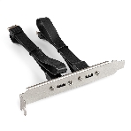 Планка портов в корпус 2xType-C SuperSpeed+ ExeGate BrctUSB32E-2C (USB3.2 Gen2 2xType-E 20Pin Male --> 2xType-C USB 3.2 Gen 2, SuperSpeed+ скорость до 10 Гбит/с, кабель 30 см), фото4