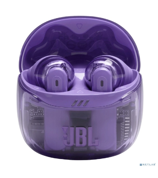 Наушники TWS JBL Tune Flex 2 призрачно-фиолетовый, вкладыши/внутриканальные (трансформер), Bluetooth, адаптивное шумоподавление