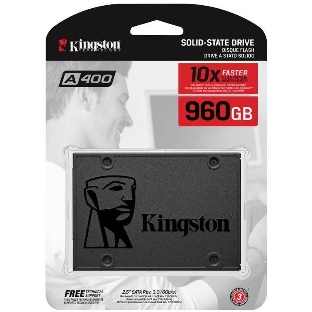 Накопитель SSD Kingston A400, 960Gb, SATA III, 2.5', R/W 500/450