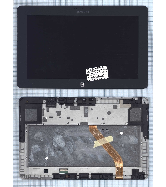 Модуль (матрица + тачскрин) для Samsung ATIV Tab GT-P8510 черный с рамкой