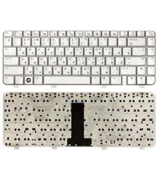 Клавиатура для ноутбука HP Pavilion DV2000, HP Compaq Presario V3000 серебристая