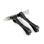 Планка портов в корпус 2xType-C SuperSpeed+ ExeGate BrctUSB32E-2C (USB3.2 Gen2 2xType-E 20Pin Male --> 2xType-C USB 3.2 Gen 2, SuperSpeed+ скорость до 10 Гбит/с, кабель 30 см), фото3