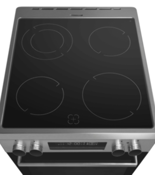 Плита электрическая Maunfeld MEC511CS09TD серебристый, конфорок 4 шт, духовка 59 л, 50 см x 85 см x 60 см
