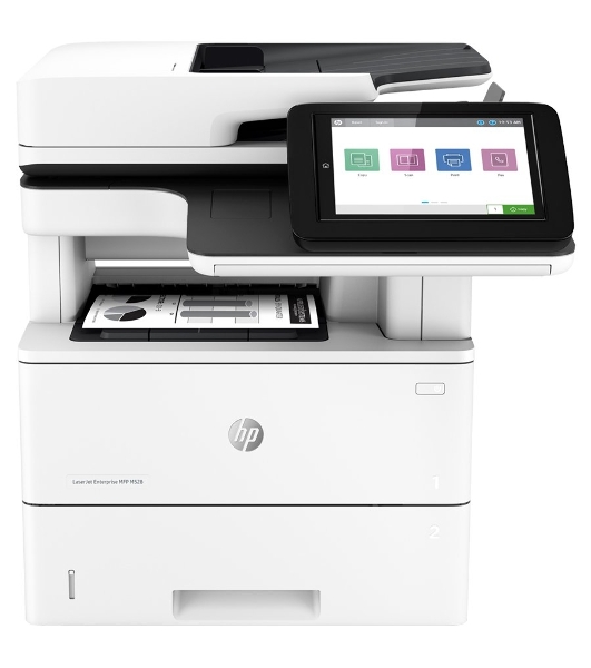 МФУ лазерное HP LaserJet Enterprise M528dn (1PV64A #B19), A4, ч/б, печ. до 43 стр/мин., скан. до 43 стр/мин. (ч/б) 38 стр/мин. (цвет), 1200 x 1200 dpi (печать) 600x600dpi (сканер), USB, RJ-45, Air Print, Mopria
