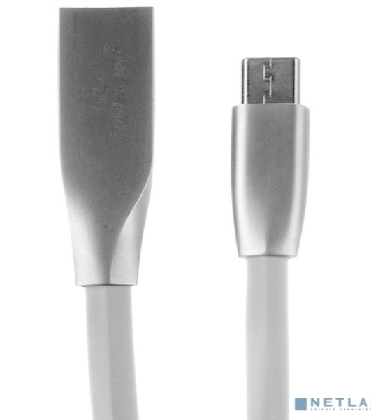 Кабель USB2.0 Cablexpert CC-G-mUSB01W-1.8M, AM/microB, серия Gold, 1.8м, белый, блистер
