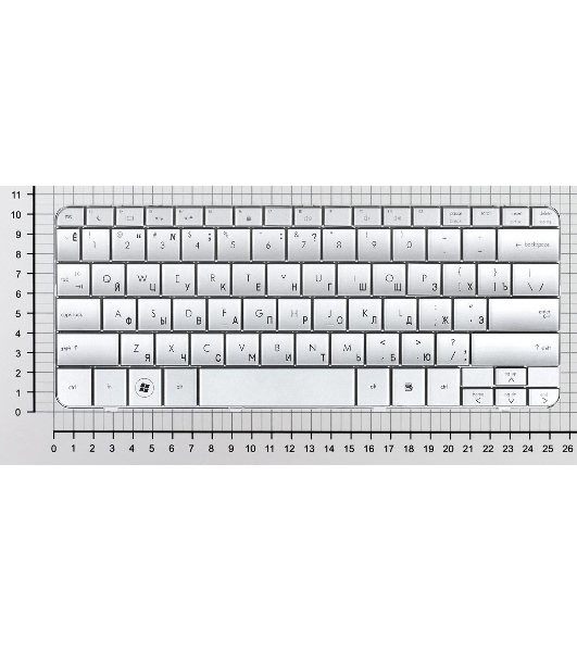 Клавиатура для ноутбука HP Mini 311 Pavilion DM1 DM1-1000 DM1-1100 DM1-2000 серебристая