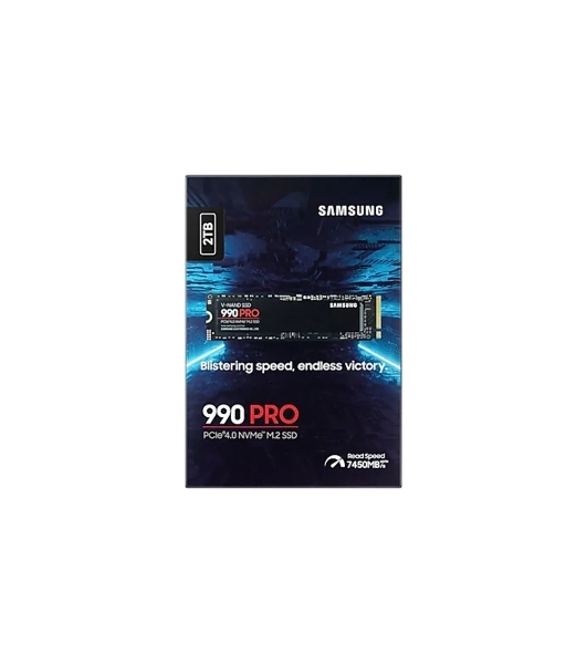 Накопитель SSD Samsung 990 PRO, 2000Gb, PCIe 4.0 x4, M.2 2280, NVMe, R/W 7450/6900, с радиатором