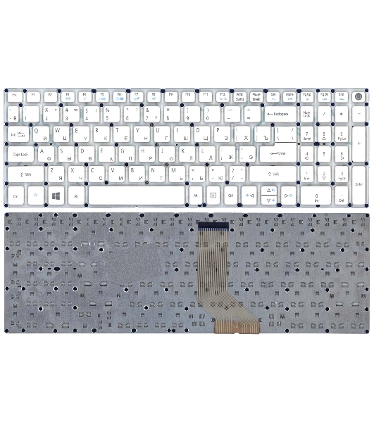 Клавиатура для ноутбука Acer Aspire E5-573/Nitro VN7-572G VN7-592G белая