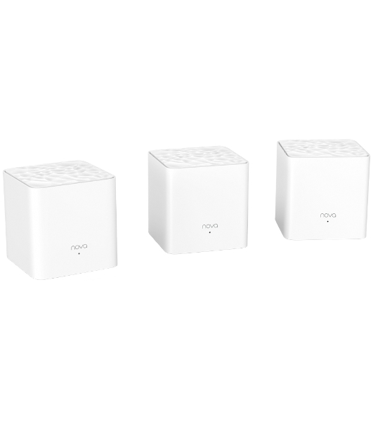 Двухдиапазонная Wi-Fi Mesh система Tenda nova MW3 (3 роутера) АС1200, 2 порта fast ethernet RJ45