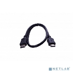 Кабель HDMI CP-HM-HM-1.8M Wize, 1.8 м, v.2.0, K-Lock, soft cable, 19M/19M, позол.разъемы, экран, темно-серый, пакет, фото3