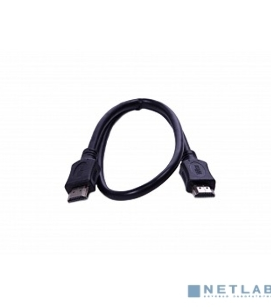Кабель HDMI CP-HM-HM-1.8M Wize, 1.8 м, v.2.0, K-Lock, soft cable, 19M/19M, позол.разъемы, экран, темно-серый, пакет