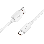 Кабель USB2.0 Hoco AM/Type-C, 6A, X96, 1м, белый, коробка, фото3