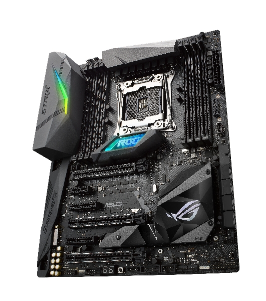 Материнская плата ASUS ROG STRIX X299-E GAMING II, LGA 2066, Intel X299, 8xDDR4, 8xSATA, 3xM.2, 1xPCIe 3.0 x8, 2xPCIe 3.0 x16, 1xPCIe x4, 1xPCIe x1, 2x 2.5Gb LAN, 1xUSB 3.2 Gen 2, 3xUSB 3.2 Gen 2, 2xUSB 2.0, 5x3.5 мм, 7.1, ATX