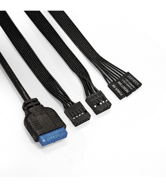Компьютерный корпус Miditower ExeGate EVO-8243-NPX500 (ATX, БП 500NPX с вент 12 см, 2хUSB+1хUSB 3.0, черный, 3 вент. с RGb подсветкой, боковая панель - закаленное стекло)