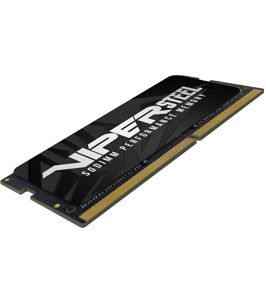 Оперативная память Patriot Steel Series, DDR4, 16GB (1x16 GB), 3200 MHz, CL22, радиатор, черный, SO-DIMM