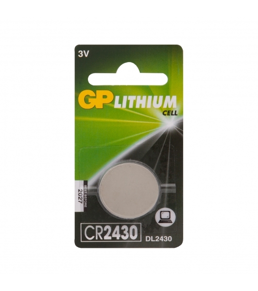 Литиевая дисковая батарейка GP Lithium CR2430 - 1 шт. в блистере