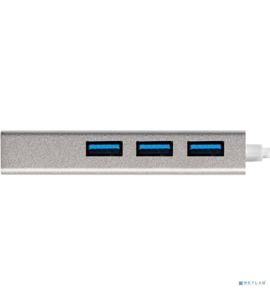 USB-концентратор ExeGate DUB-4 (кабель-адаптер USB3.0 --> 4xUSB3.0, Plug&Play, серебристый)