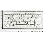 Клавиатура для ноутбука Toshiba mini NB200 NB300 NB305 серебристая, фото4