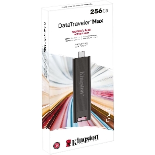 Флешка USB Kingston DataTraveler Max (DTMAX/256GB), 256Gb, USB 3.2 Gen 2 Type-C, R/W 1000/900, черный