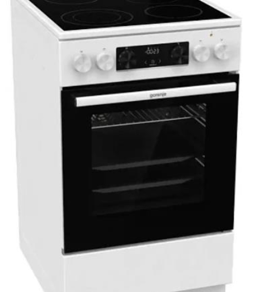 Плита электрическая Gorenje GECS5C70WA белый, конфорок 4 электрических, духовка 70 л, 50 см x 85 см x 59.4 см